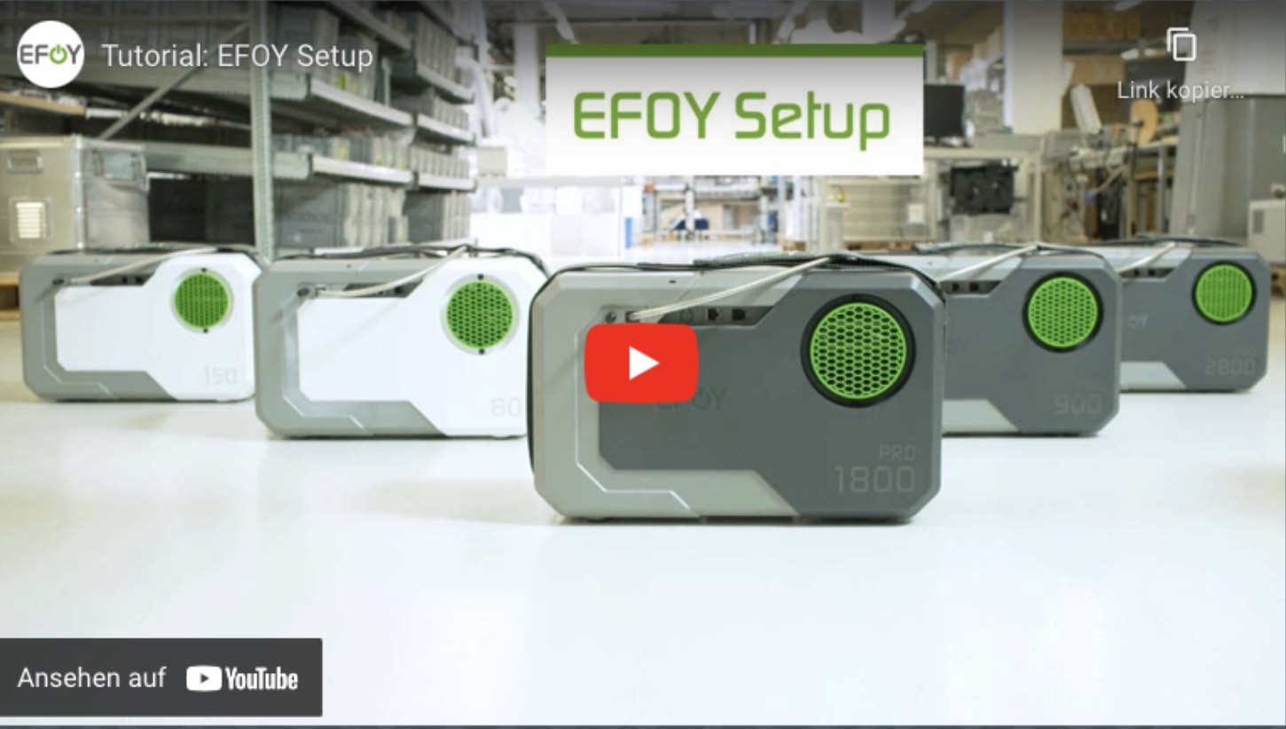 Video EFOY Setup